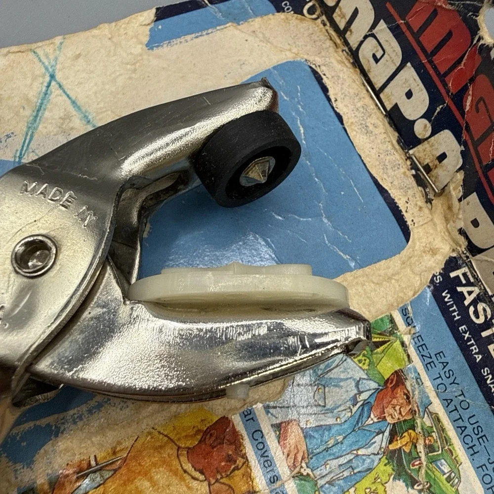 Vintage Scovill rivet tool used